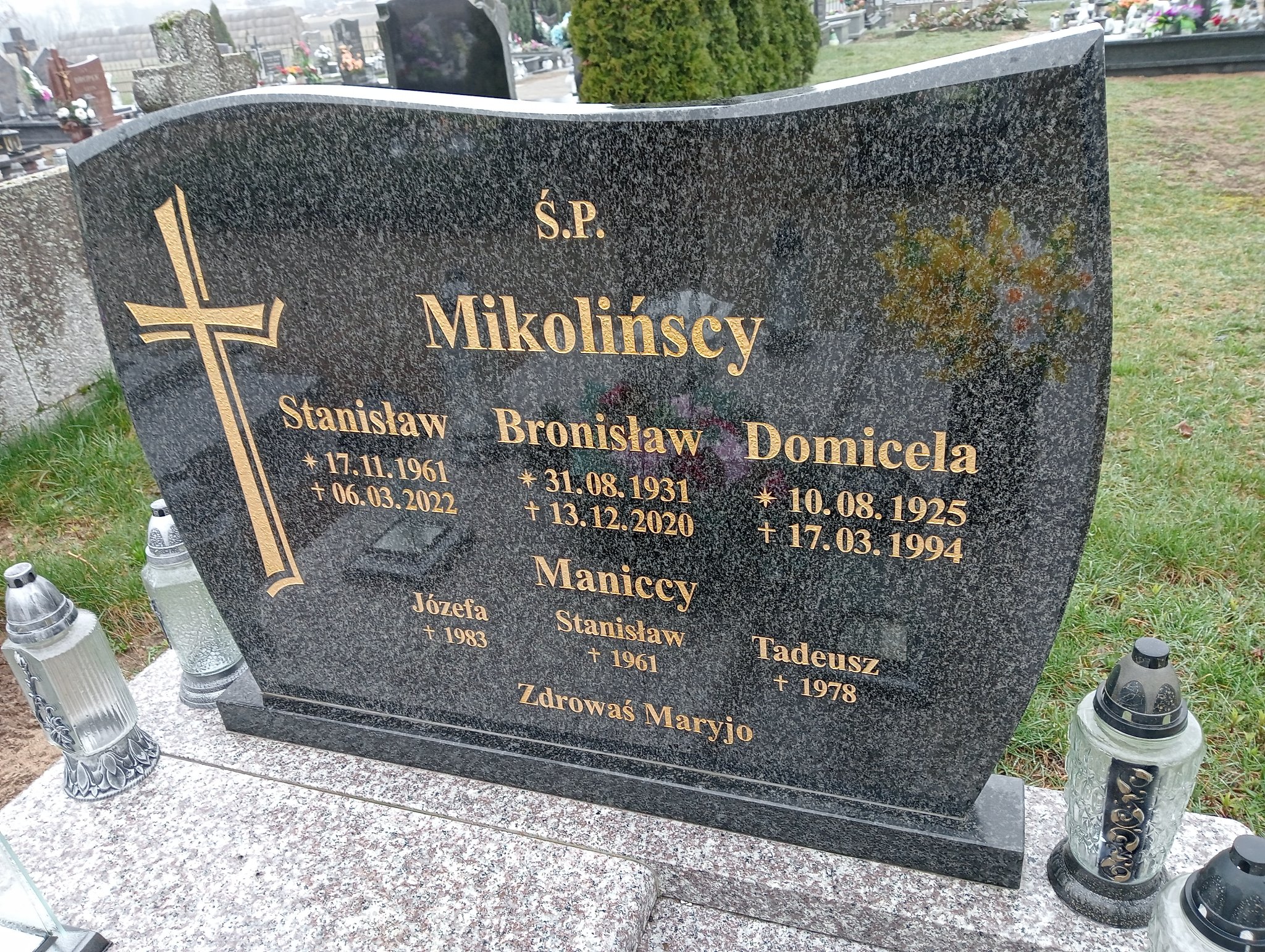 Stanisław Manicki Murzynowo Kościelne - Grobonet - Wyszukiwarka osób pochowanych