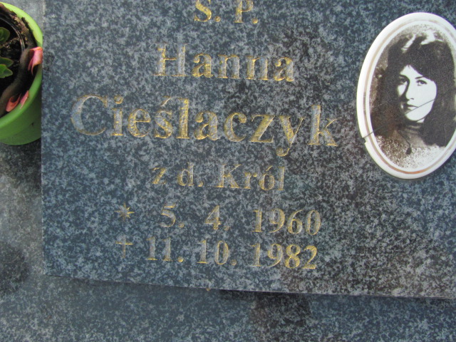 Hanna Cieślaczyk 1960 Murzynowo Kościelne - Grobonet - Wyszukiwarka osób pochowanych