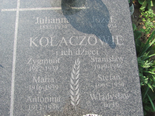 Stefan Kołacz 1905 Murzynowo Kościelne - Grobonet - Wyszukiwarka osób pochowanych