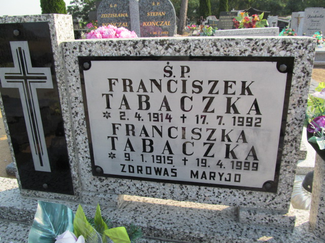Franciszek Tabaczka 1914 Murzynowo Kościelne - Grobonet - Wyszukiwarka osób pochowanych