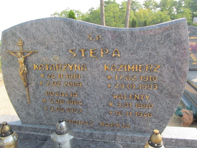 Katarzyna Stępa 1919 Murzynowo Kościelne - Grobonet - Wyszukiwarka osób pochowanych